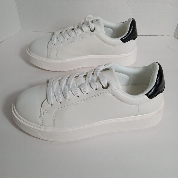 Torrid Chunky Lace Up Sneakers Womens Plus Tennis Shoes White Platform 8WW - Picture 3 of 10